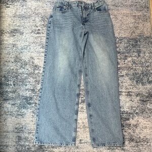 Francesca's Collections Blue Wide Leg Jeans. Never worn